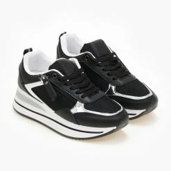 Sneakers Κατάστημα 16 Καλύτερη πώληση 👍 The Fashion Project 👟 Sneakers με φερμουάρ - Μαύρο 😉