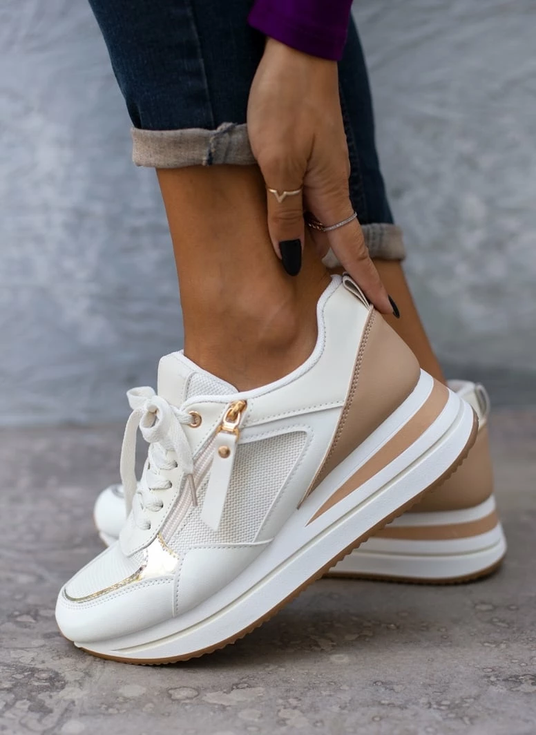 Κουπόνι ⌛ The Fashion Project 👟 Sneakers με φερμουάρ - Μπεζ 🎉 3 Κουπόνι ⌛ The Fashion Project 👟 Sneakers με φερμουάρ - Μπεζ 🎉