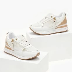 Κουπόνι ⌛ The Fashion Project 👟 Sneakers με φερμουάρ - Μπεζ 🎉 16 Κουπόνι ⌛ The Fashion Project 👟 Sneakers με φερμουάρ - Μπεζ 🎉 -Sneakers Κατάστημα sneakers me fermouar 106073 zilk