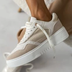 Το φθηνότερο 🔔 The Fashion Project 👟 Sneakers με Flatform σόλα - Μπεζ 👍 -Sneakers Κατάστημα sneakers me flatform sola 105687 e6g5