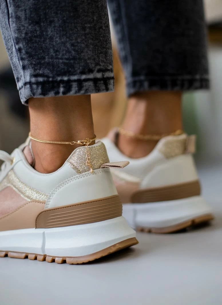 Φτηνός 🌟 The Fashion Project 👟 Sneakers με Glitter λεπτομέρειες - Πούρο ✔️ 6 Φτηνός 🌟 The Fashion Project 👟 Sneakers με Glitter λεπτομέρειες - Πούρο ✔️ - Image 4