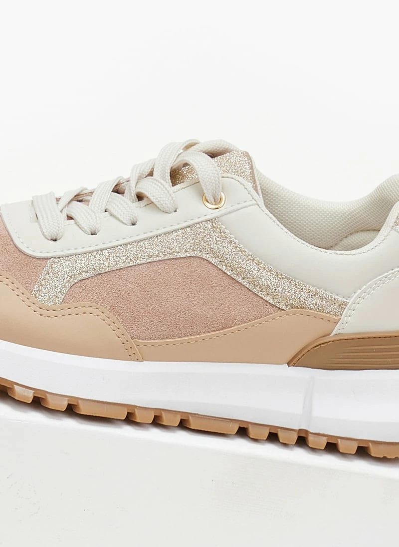 Φτηνός 🌟 The Fashion Project 👟 Sneakers με Glitter λεπτομέρειες - Πούρο ✔️ 7 Φτηνός 🌟 The Fashion Project 👟 Sneakers με Glitter λεπτομέρειες - Πούρο ✔️ - Image 5