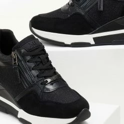 ΧΟΝΔΡΙΚΟ ΕΜΠΟΡΙΟ 🔥 Xti Footwear 👟 Sneakers Wedges με Glitter ύφασμα Xti 140060 - Μαύρο 🛒 -Sneakers Κατάστημα sneakers me glitter ufasma xti 140060 105696 s8hy