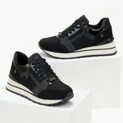 Πολύ καλή προσφορά 😀 Xti Footwear 👟 Sneakers με λοξό φερμουάρ Xti 140017 - Μαύρο 👍 -Sneakers Κατάστημα sneakers me lokso fermouar xti 140017 106390 4jsl