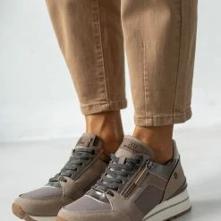 Εκπτωση ⌛ Xti Footwear 👟 Sneakers με λοξό φερμουάρ Xti 140017 - Τάουπε 🛒 -Sneakers Κατάστημα sneakers me lokso fermouar xti 140017 106521 7njm