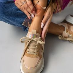 Best Pirce 😉 The Fashion Project 👟 Sneakers με μεταλιζέ λεπτομέρειες - Πούρο 😍 -Sneakers Κατάστημα sneakers me metalize leptomereies 106278 mkjc