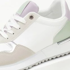 Εξοδος 😉 The Fashion Project 👟 Sneakers με μεταλλική λεπτομέρεια στη σόλα - Λευκό 🤩 -Sneakers Κατάστημα sneakers me metalliki leptomereia sti sola 106075 31aw