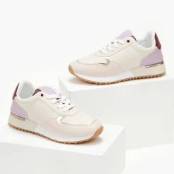 Η καλύτερη συμφωνία 🥰 The Fashion Project 👟 Sneakers με μεταλλική λεπτομέρεια στη σόλα - Ροζ 🧨 -Sneakers Κατάστημα sneakers me metalliki leptomereia sti sola 106078 khl4