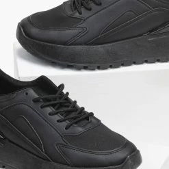 Τοπ 10 💯 The Fashion Project 👟 Sneakers με μονοκόμματη σόλα - Μαύρο 👍 11 Τοπ 10 💯 The Fashion Project 👟 Sneakers με μονοκόμματη σόλα - Μαύρο 👍 -Sneakers Κατάστημα sneakers me monokommati sola 95814 lgv8