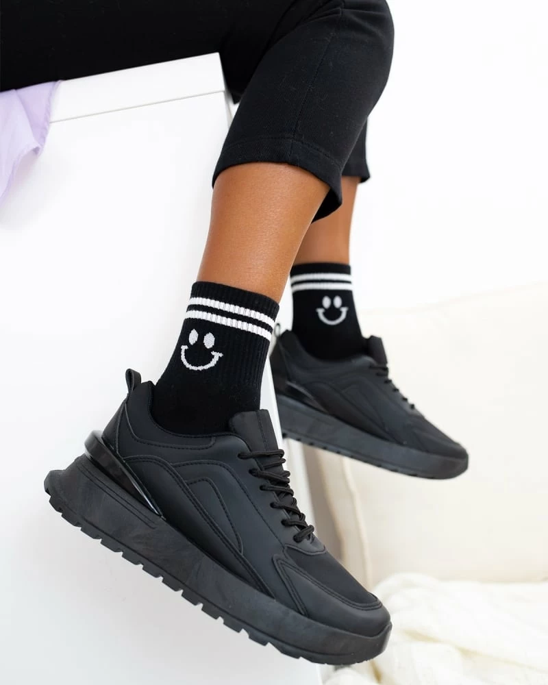 Τοπ 10 💯 The Fashion Project 👟 Sneakers με μονοκόμματη σόλα - Μαύρο 👍 3 Τοπ 10 💯 The Fashion Project 👟 Sneakers με μονοκόμματη σόλα - Μαύρο 👍