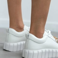 Φτηνός 😍 The Fashion Project 👟 Sneakers με Oversized αλυσίδα - Λευκό 😀 -Sneakers Κατάστημα sneakers me oversized alusida 99734 ahyb
