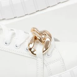 Φτηνός 😍 The Fashion Project 👟 Sneakers με Oversized αλυσίδα - Λευκό 😀 -Sneakers Κατάστημα sneakers me oversized alusida 99734 wy3i