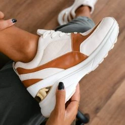 Ολοκαίνουργιο 👍 The Fashion Project 👟 Sneakers Wedges - Μπεζ ✨ -Sneakers Κατάστημα sneakers me takouni 95293 t3nk