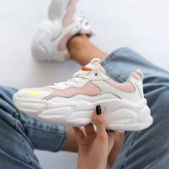 Καλύτερες κριτικές για 🤩 Sneakers Chunky με ύφασμα Refresh 79270 - Nude 👍