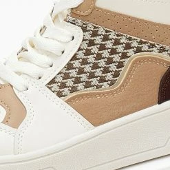 Προϋπολογισμός 👏 The Fashion Project 👟 Sneakers μποτάκια με λεπτομέρεια ύφασμα - Λευκό 💯 -Sneakers Κατάστημα sneakers mpotakia me leptomereia ufasma 107090 3scg