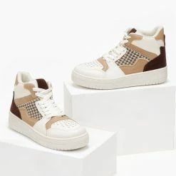 Προϋπολογισμός 👏 The Fashion Project 👟 Sneakers μποτάκια με λεπτομέρεια ύφασμα - Λευκό 💯 -Sneakers Κατάστημα sneakers mpotakia me leptomereia ufasma 107090 6rak