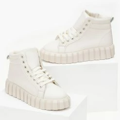 Αγορά 🎁 The Fashion Project 👟 Sneakers μποτάκια με σχέδιο στη σόλα - Μπεζ 🧨 -Sneakers Κατάστημα sneakers mpotakia me sxedio sti sola 99740 rxl2