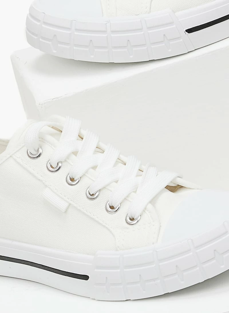 ΧΟΝΔΡΙΚΟ ΕΜΠΟΡΙΟ ✔️ The Fashion Project 👟 Sneakers πάνινα - Λευκό ✔️ 5 ΧΟΝΔΡΙΚΟ ΕΜΠΟΡΙΟ ✔️ The Fashion Project 👟 Sneakers πάνινα - Λευκό ✔️ - Image 3