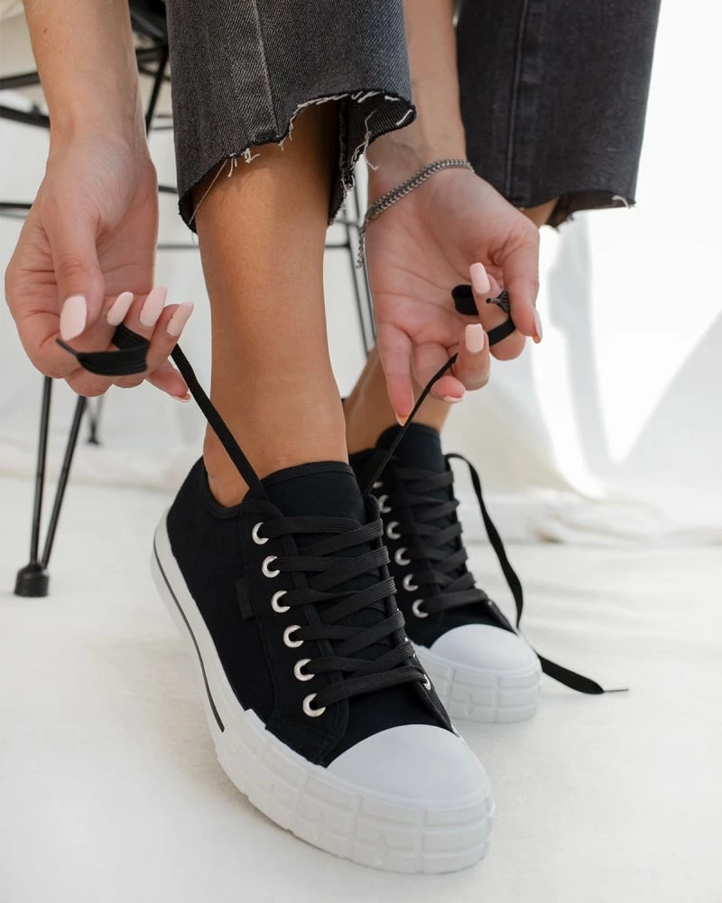 Το φθηνότερο 🥰 The Fashion Project 👟 Sneakers πάνινα - Μαύρο ❤️ 9 Το φθηνότερο 🥰 The Fashion Project 👟 Sneakers πάνινα - Μαύρο ❤️ - Image 7