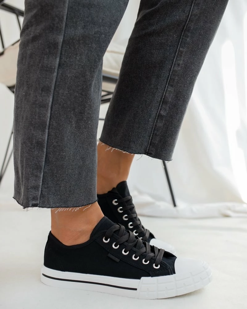 Το φθηνότερο 🥰 The Fashion Project 👟 Sneakers πάνινα - Μαύρο ❤️ 3 Το φθηνότερο 🥰 The Fashion Project 👟 Sneakers πάνινα - Μαύρο ❤️