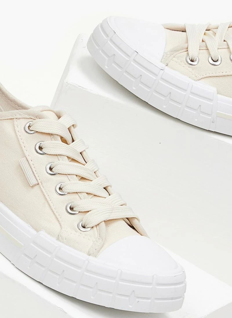 Πολύ καλή προσφορά 🧨 The Fashion Project 👟 Sneakers πάνινα - Μπεζ 🧨 5 Πολύ καλή προσφορά 🧨 The Fashion Project 👟 Sneakers πάνινα - Μπεζ 🧨 - Image 3