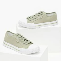 Συμφωνίες 🛒 The Fashion Project 👟 Sneakers πάνινα - Χακί 🎉 -Sneakers Κατάστημα sneakers panina 99867 c76o