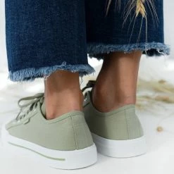 Συμφωνίες 🛒 The Fashion Project 👟 Sneakers πάνινα - Χακί 🎉 -Sneakers Κατάστημα sneakers panina 99867 oud5