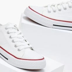 Προϋπολογισμός 😉 The Fashion Project 👟 Sneakers πάνινα Basic με κορδόνια - Λευκό 💯 8 Προϋπολογισμός 😉 The Fashion Project 👟 Sneakers πάνινα Basic με κορδόνια - Λευκό 💯 -Sneakers Κατάστημα sneakers panina basic me kordonia 100858 b6np