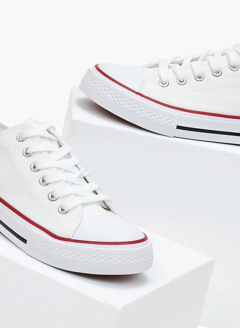 Προϋπολογισμός 😉 The Fashion Project 👟 Sneakers πάνινα Basic με κορδόνια - Λευκό 💯 5 Προϋπολογισμός 😉 The Fashion Project 👟 Sneakers πάνινα Basic με κορδόνια - Λευκό 💯 - Image 3