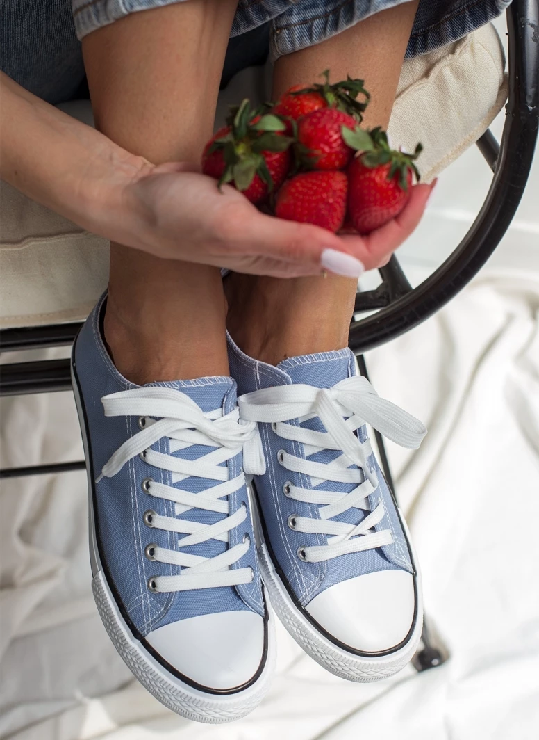 Προώθηση 🥰 The Fashion Project 👟 Sneakers πάνινα Basic με κορδόνια - Γαλάζιο 🥰 3 Προώθηση 🥰 The Fashion Project 👟 Sneakers πάνινα Basic με κορδόνια - Γαλάζιο 🥰