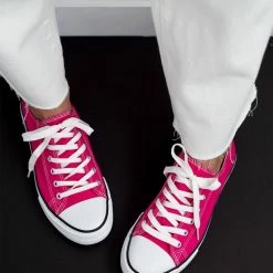 Κουπόνι 🧨 The Fashion Project 👟 Sneakers πάνινα Basic με κορδόνια - Φούξια ⭐