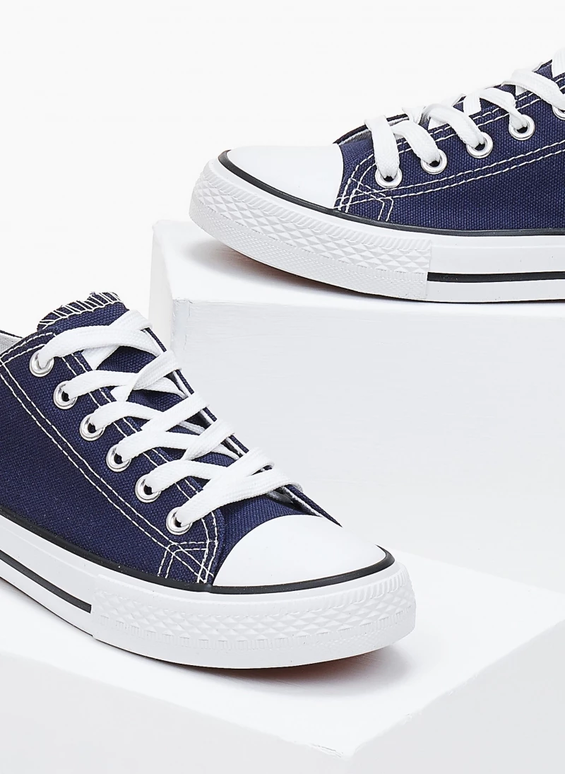 Προϋπολογισμός 🔥 The Fashion Project 👟 Sneakers πάνινα Basic με κορδόνια - Μπλε 🎉 5 Προϋπολογισμός 🔥 The Fashion Project 👟 Sneakers πάνινα Basic με κορδόνια - Μπλε 🎉 - Image 3