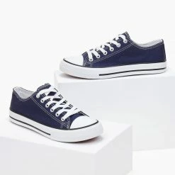 Προϋπολογισμός 🔥 The Fashion Project 👟 Sneakers πάνινα Basic με κορδόνια - Μπλε 🎉 12 Προϋπολογισμός 🔥 The Fashion Project 👟 Sneakers πάνινα Basic με κορδόνια - Μπλε 🎉 -Sneakers Κατάστημα sneakers panina basic me kordonia 100864 fh91