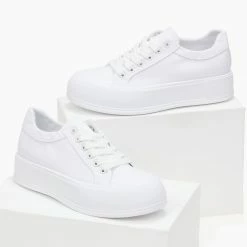 Εξοδος 😍 The Fashion Project 👟 Sneakers πάνινα με διπλή σόλα - Λευκό 🔥 13 Εξοδος 😍 The Fashion Project 👟 Sneakers πάνινα με διπλή σόλα - Λευκό 🔥 -Sneakers Κατάστημα sneakers panina me dipli sola 99915 6ult