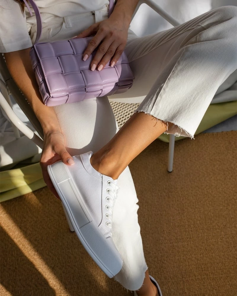 Εξοδος 😍 The Fashion Project 👟 Sneakers πάνινα με διπλή σόλα - Λευκό 🔥 9 Εξοδος 😍 The Fashion Project 👟 Sneakers πάνινα με διπλή σόλα - Λευκό 🔥 - Image 7