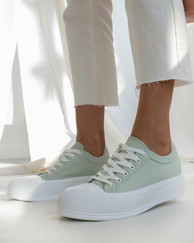 Εξοδος ❤️ The Fashion Project 👟 Sneakers πάνινα με διπλή σόλα - Βεραμάν 🎁 6 Εξοδος ❤️ The Fashion Project 👟 Sneakers πάνινα με διπλή σόλα - Βεραμάν 🎁 - Image 4