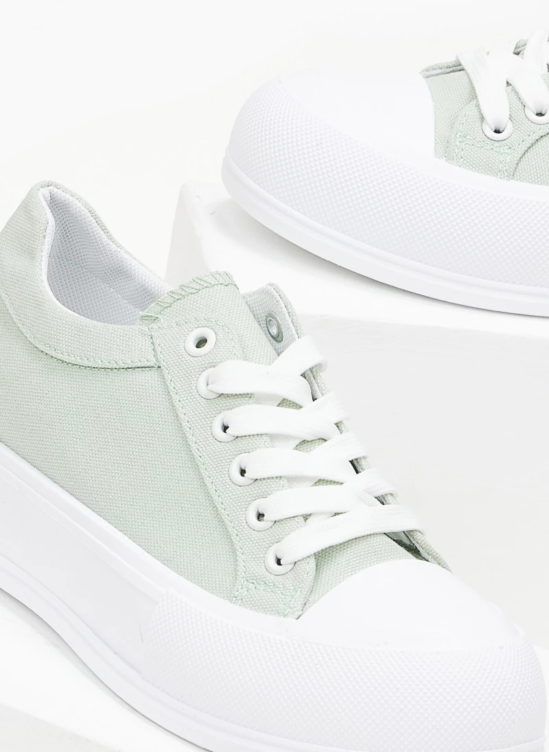 Εξοδος ❤️ The Fashion Project 👟 Sneakers πάνινα με διπλή σόλα - Βεραμάν 🎁 8 Εξοδος ❤️ The Fashion Project 👟 Sneakers πάνινα με διπλή σόλα - Βεραμάν 🎁 - Image 6