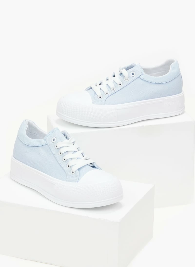 Αγορά ✔️ The Fashion Project 👟 Sneakers πάνινα με διπλή σόλα - Γαλάζιο 🎉 5 Αγορά ✔️ The Fashion Project 👟 Sneakers πάνινα με διπλή σόλα - Γαλάζιο 🎉 - Image 3