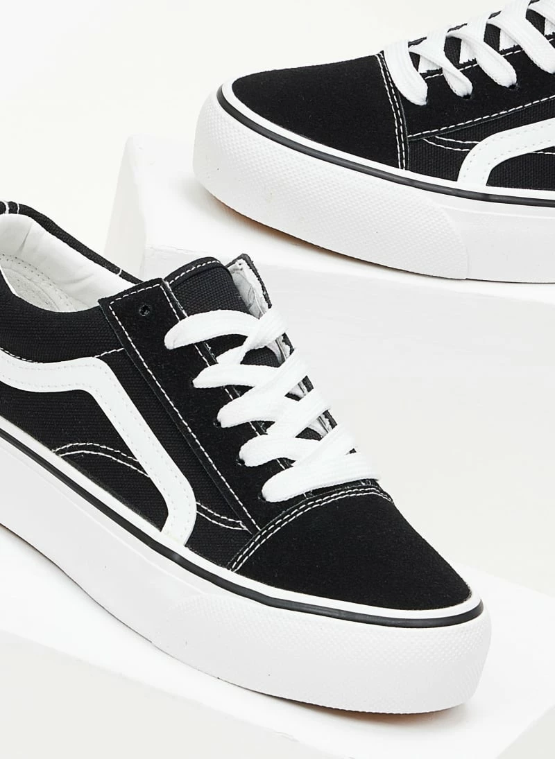 Ολοκαίνουργιο 🛒 The Fashion Project 👟 Sneakers πάνινα με Flatform σόλα - Μαύρο 🔔 8 Ολοκαίνουργιο 🛒 The Fashion Project 👟 Sneakers πάνινα με Flatform σόλα - Μαύρο 🔔 - Image 6