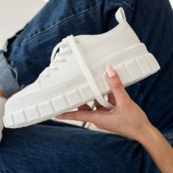 Εξοδος 🛒 The Fashion Project 👟 Sneakers πάνινα με σχέδιο στη σόλα - Λευκό 🛒 15 Εξοδος 🛒 The Fashion Project 👟 Sneakers πάνινα με σχέδιο στη σόλα - Λευκό 🛒 -Sneakers Κατάστημα sneakers panina me sxedio sti sola 99774 71ew