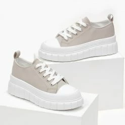 Καλύτερες κριτικές για 😀 The Fashion Project 👟 Sneakers πάνινα με σχέδιο στη σόλα - Γκρι ✔️ -Sneakers Κατάστημα sneakers panina me sxedio sti sola 99778 d20k