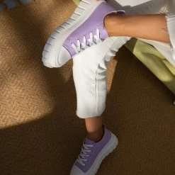 Ολοκαίνουργιο 😉 The Fashion Project 👟 Sneakers πάνινα με σχέδιο στη σόλα - Λιλά ⌛ -Sneakers Κατάστημα sneakers panina me sxedio sti sola 99779 z9sx