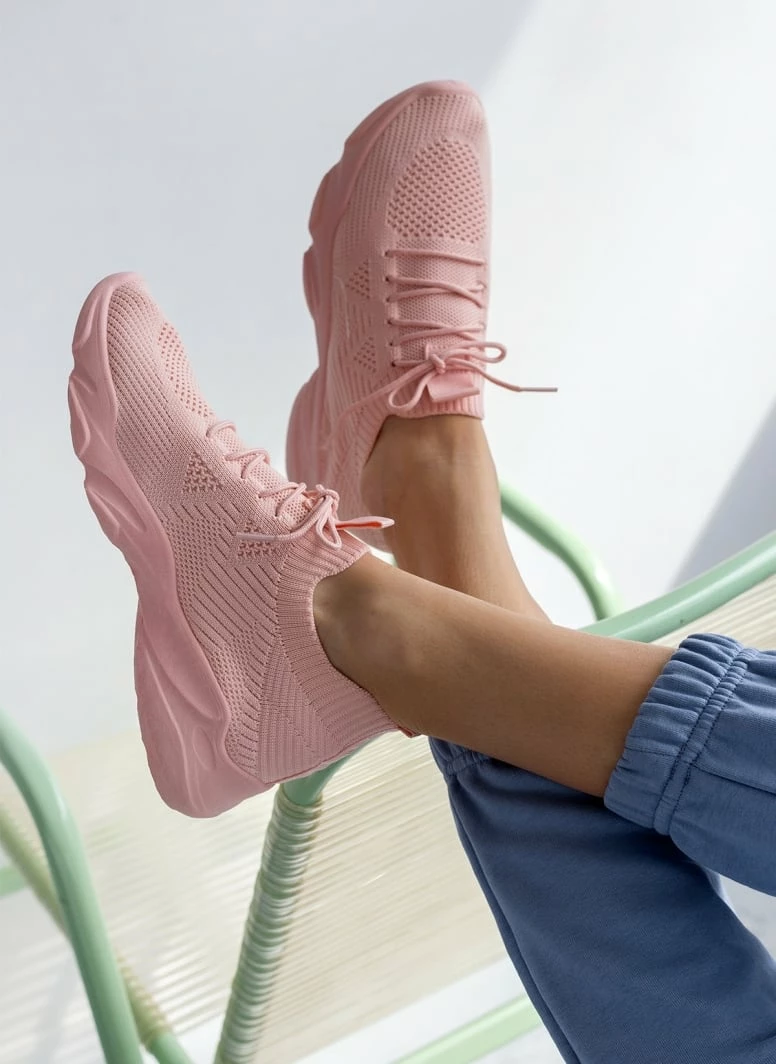 Το φθηνότερο 🔔 The Fashion Project 👟 Sneakers Slip On με πλεκτό σχέδιο - Ροζ ⭐ 6 Το φθηνότερο 🔔 The Fashion Project 👟 Sneakers Slip On με πλεκτό σχέδιο - Ροζ ⭐ - Image 4