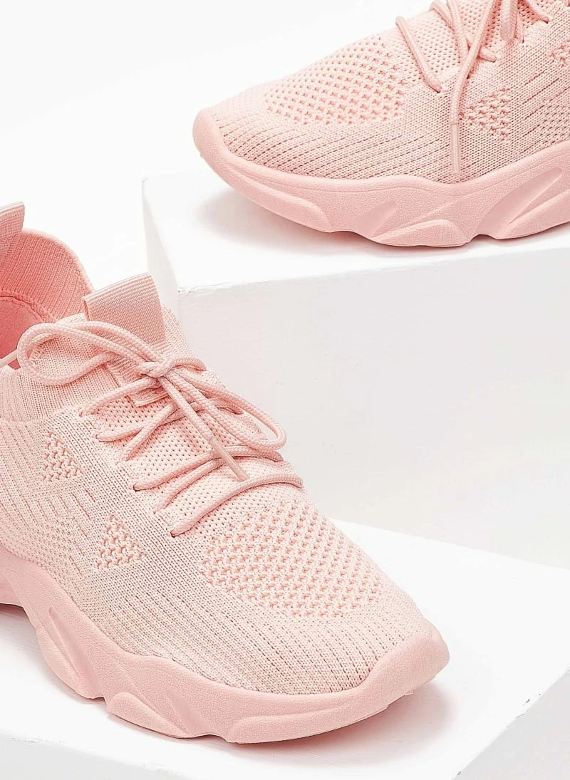 Το φθηνότερο 🔔 The Fashion Project 👟 Sneakers Slip On με πλεκτό σχέδιο - Ροζ ⭐ 5 Το φθηνότερο 🔔 The Fashion Project 👟 Sneakers Slip On με πλεκτό σχέδιο - Ροζ ⭐ - Image 3