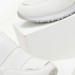 Φτηνός 😉 The Fashion Project 👟 Sneakers Slip On με λάστιχα - Λευκό 🛒 -Sneakers Κατάστημα sneakers slip on me lastixa 106049 53c7