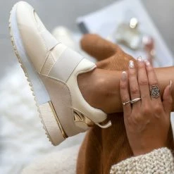 Συμφωνίες ⌛ The Fashion Project 👟 Sneakers Slip On με λάστιχα - Μπεζ ✨ -Sneakers Κατάστημα sneakers slip on me lastixa 106051 f7bs