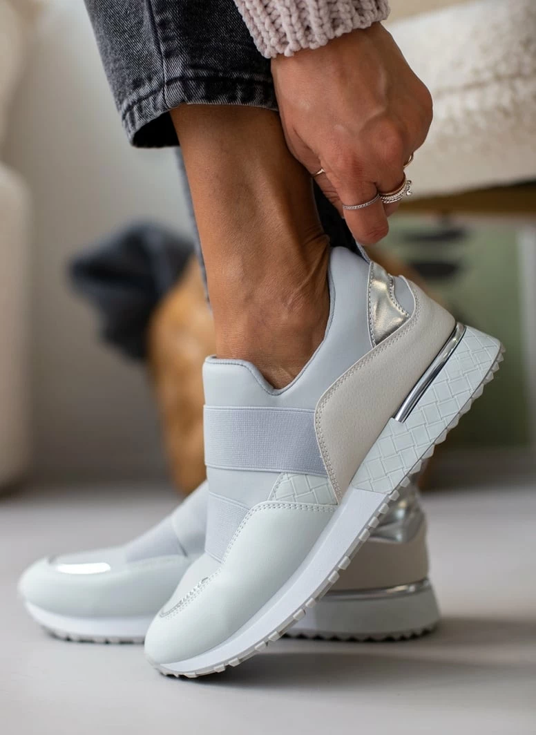 Καλύτερη πώληση ⭐ The Fashion Project 👟 Sneakers Slip On με λάστιχα - Γκρι 🧨 6 Καλύτερη πώληση ⭐ The Fashion Project 👟 Sneakers Slip On με λάστιχα - Γκρι 🧨 - Image 4