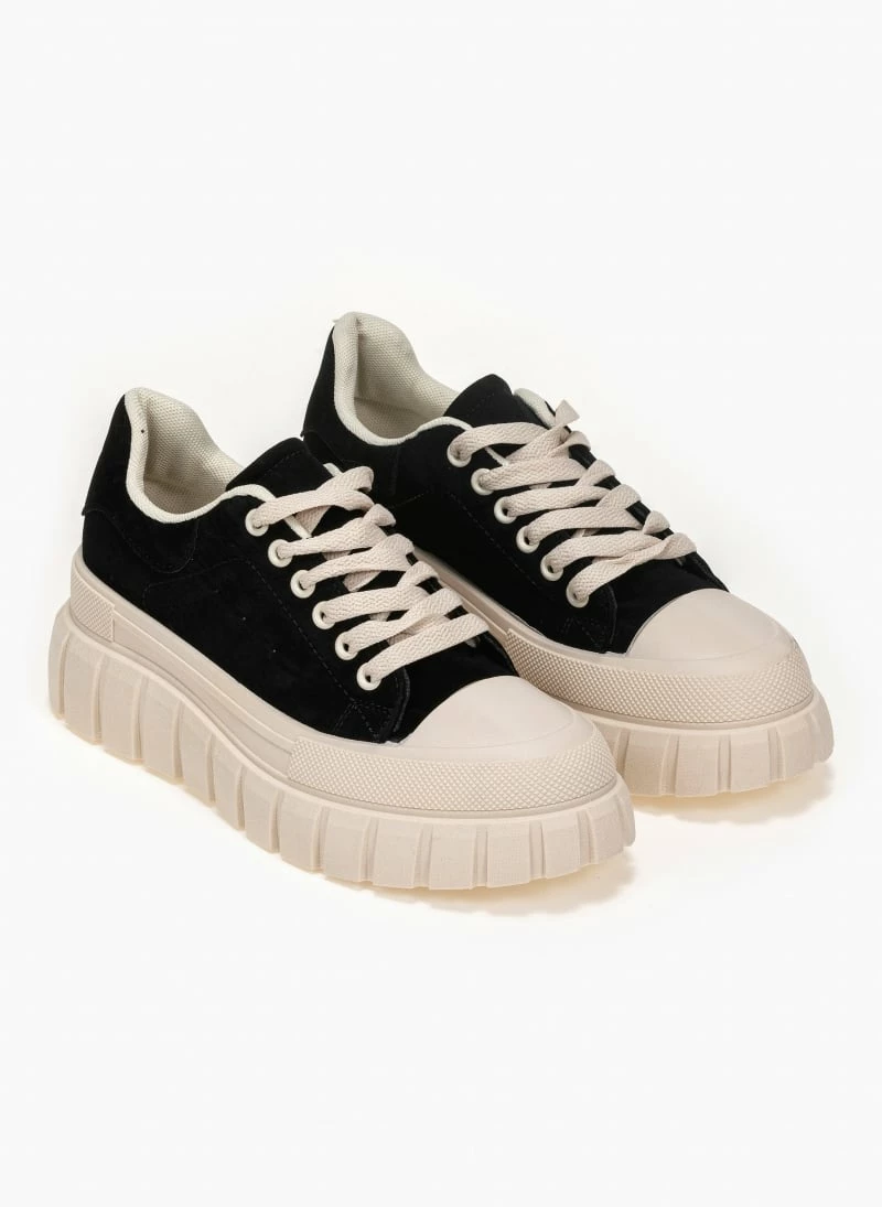 Συμφωνίες 🎉 The Fashion Project 👟 Sneakers Flatforms Suede - Μαύρο 💯 7 Συμφωνίες 🎉 The Fashion Project 👟 Sneakers Flatforms Suede - Μαύρο 💯 - Image 5