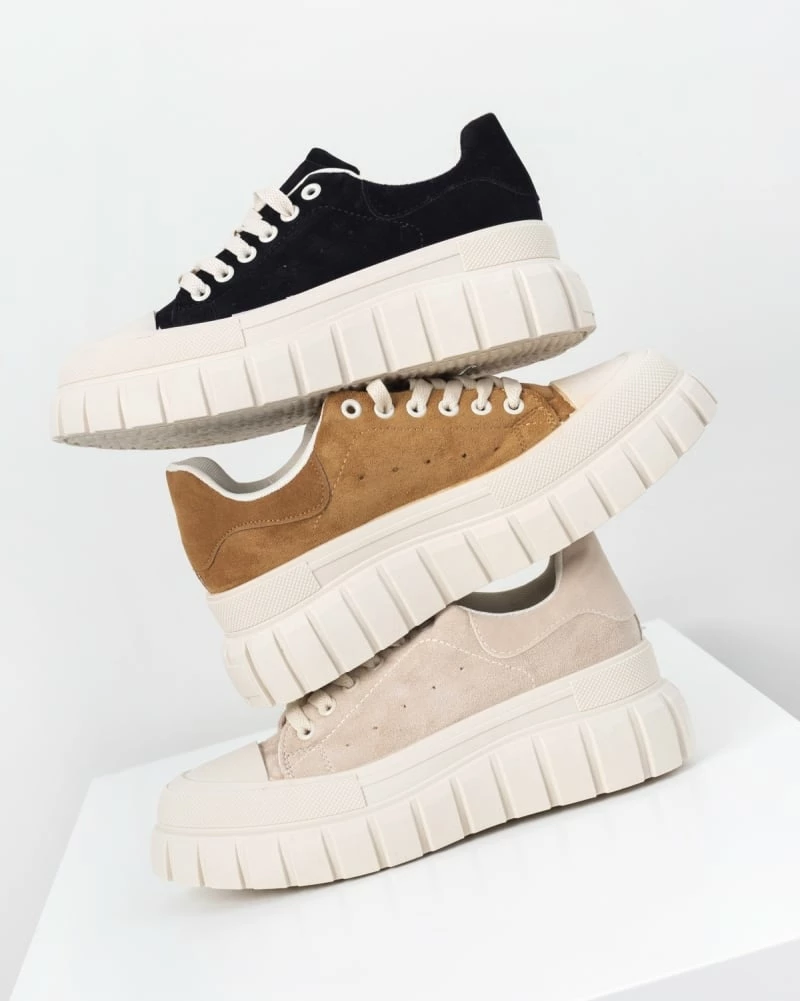 Συμφωνίες 🎉 The Fashion Project 👟 Sneakers Flatforms Suede - Μαύρο 💯 12 Συμφωνίες 🎉 The Fashion Project 👟 Sneakers Flatforms Suede - Μαύρο 💯 - Image 10