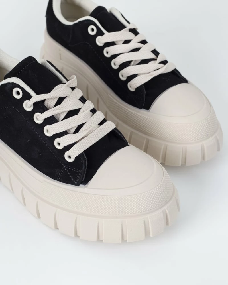 Συμφωνίες 🎉 The Fashion Project 👟 Sneakers Flatforms Suede - Μαύρο 💯 13 Συμφωνίες 🎉 The Fashion Project 👟 Sneakers Flatforms Suede - Μαύρο 💯 - Image 11